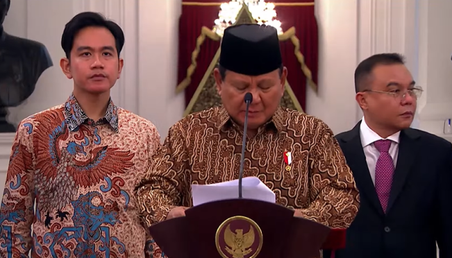 Susunan Kabinet Merah Putih Prabowo – Gibran Periode 2024-2029